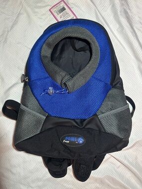 Blue & Gray Pet Carrier Backpack - Hands-Free Travel